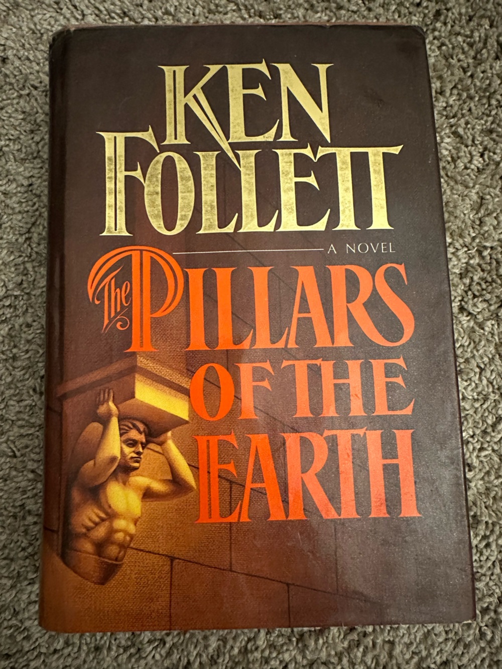 Hardcover copy of Pillars of the Earth